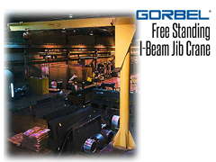 Gorbel™ Free Standing I-Beam Jib Crane