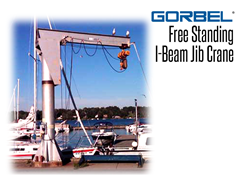 Gorbel™ Free Standing I-Beam Jib Crane