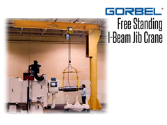 Gorbel™ Free Standing I-Beam Jib Crane