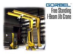 Gorbel™ Free Standing I-Beam Jib Crane