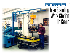 Gorbel™ Free Standing Work Station Jib Crane