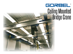 With ceiling mounted systems, supporting steel does not interfere with the handling operation. Ceiling Mounted Systems require a building with an adequate overhead structure to hang the crane.