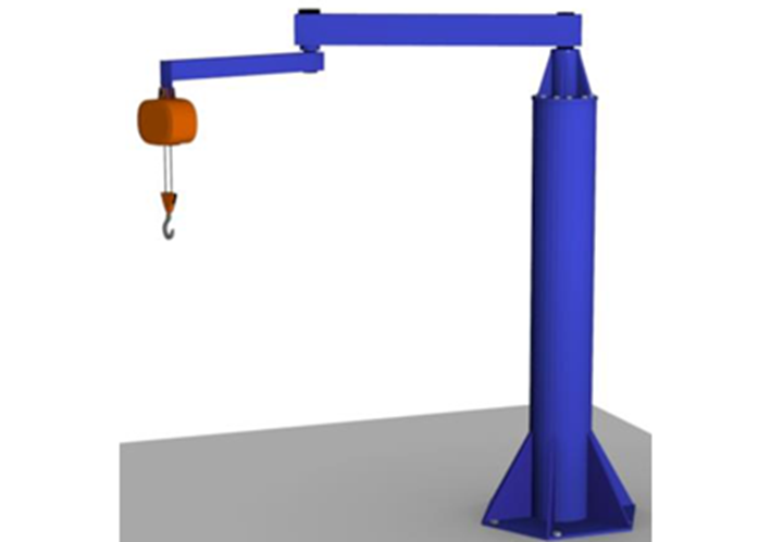 Gorbel™ Free Standing Articulating Jib Crane -  The Free Standing Articulating Jib Crane is perfect for applications that demand the use of an articulating jib, but there are no walls or columns to mount the crane. 