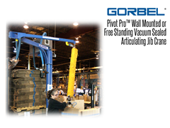 Gorbel™ Pivot Pro™ Free Standing or Wall Mounted Articulating Jib Crane