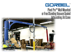 Gorbel™ Pivot Pro™ Free Standing or Wall Mounted Articulating Jib Crane
