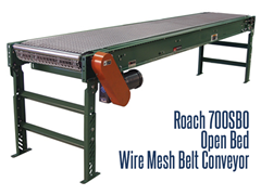 Picture for Open Bed Style Wire Mesh Belt Conveyor, Roach Model 700SBO