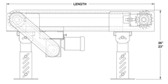 Roach Model CD280  Roach Model CD280, Side View Schematic