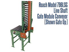 Line Shaft Gate Module Roach Model 796LSG Shown with Gate Up