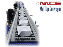 MCE Stainless Steel Friction Top Conveyor with Pouches