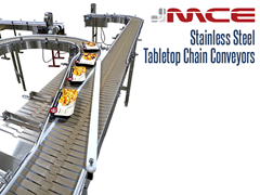 Stainless Steel Table top Conveyor with Diverting Rail