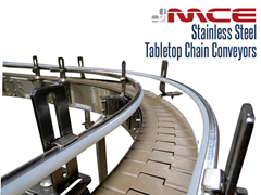 Stainless Steel Table top Conveyor Curve