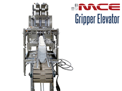 A Vertical Lift Gripper Handling Plastic Bottles