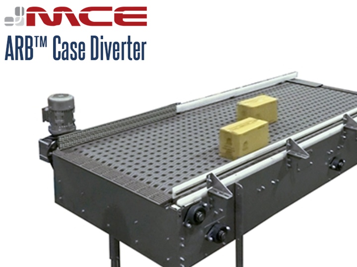 An ARB™ Case Diverter has the ability to re-direct the motion of a product.