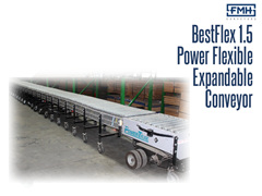 BestFlex 1.5 Powered Roller Conveyor shown with PowerTrax accessory