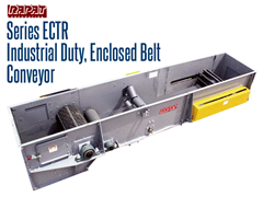 Rapat Series ECTR Bulk Handling enclosed conveyors are ideal for any application where environmental control is required.