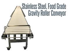 Picture for Food Grade Stainless Steel Gravity Roller Conveyor