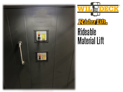 Riderlift™ RML Rideable Material Lift, Close Up of Interior Panel