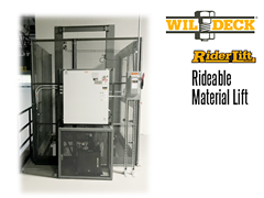 Riderlift™ RML Rideable Material Lift, View of Exterior Control Panel 