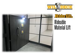 Riderlift™ RML Rideable Material Lift, Interior View of Lift Cage