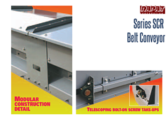 The Series SCR conveyor is designed without internal flanges, therefor eliminating contamination due to product build-up.