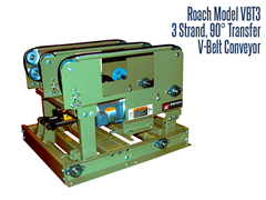 Picture for Roach Model VBT3 3-Strand 90 Degree Transfer V-Belt Conveyor