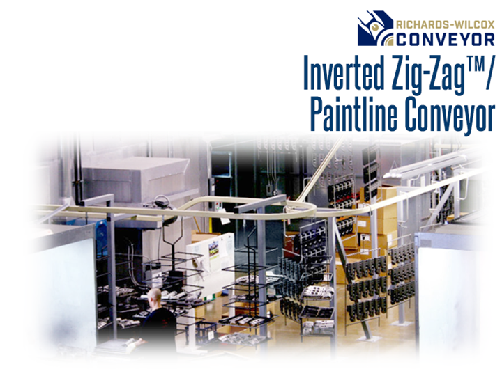 The Zig-Zag™ Inverted Monorail conveyor will eliminates drip pans and sanitary hooks. The Inverted Monorail Conveyor design makes messy drip pans and other “clean” equipment obsolete. 