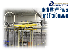 OveR-Way eliminates needless production, rehandling and manual transporting by accomplishing finishing and/ or assembly processes with a single material handling system