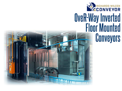 OveR-Way™ Inverted conveyors are entirely self-supporting and do not require the use of hanging or header steel. 