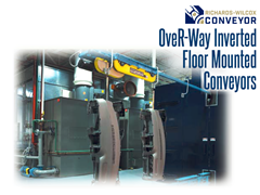 OveR-Way™ inverted optimizes production by integrating processes typically serviced by multiple types of conveying equipment.