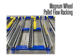 Magnum wheel rollers are ideal for pallet loads reaching over 3,000 pounds and are perfect for freezer storage applications.