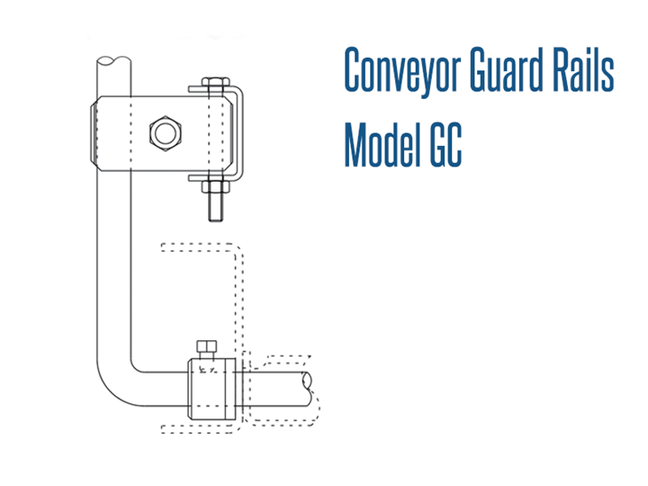 Roach Model CG Conveyor Guard Rail