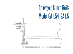 Roach Model GA Conveyor Guard Rail