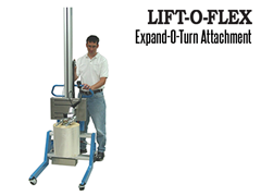 The LIFT-O-FLEX™ has a wide variety of standard end effectors, attachments, tooling and manipulators available. 