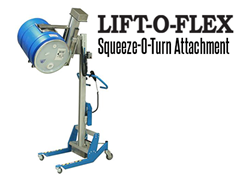 The LIFT-O-FLEX™ is ideal for moving, lifting, inverting and rotating, the unit can lift and rotate rolls, spools, reels, as well as other products of similar size and shape