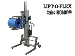 The LIFT-O-FLEX™ 19000 series has a lift capacity of 350 lbs. The 19500 series has a lift capacity of 500 lbs. 