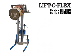 The LIFT-O-FLEX™ Series 19500S can lift and turn, move, pour, position and load your coil, spool, drum, bags, buckets, barrels, box or tote.  