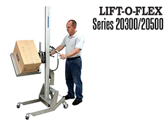 The LIFT-O-FLEX™ 20300 Series has a lift capacity of 200 lbs; 20500 provides for a lift capacity of 275 lbs.