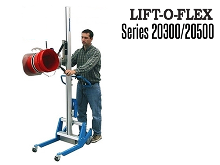 The LIFT-O-FLEX™ Series 20300/20500 is an ergonomic lift designed to lift, rotate, position glass panels, coils, drums and bags.