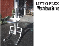 The LIFT-O-FLEX washdown series has a lift capacity of 350-lbs. 