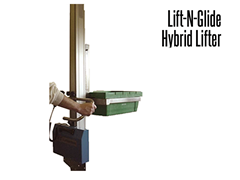 The Lift-N-Glide™  uses existing Mechrail™ technology and complementary and interchangeable lifter components, making the Lift-N-Glide™ a cost effective and versatile option.