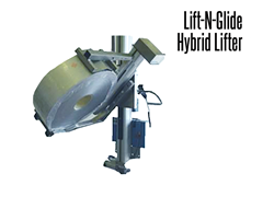 The Lift-N-Glide™  Shown with Double Mast Squeeze-O-Turn Tooling Attachment