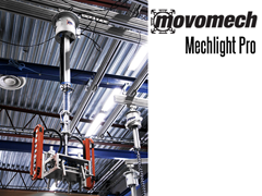 The Mechlight lifter allows free rotation around its lifting axis – a great advantage in assembly work where hoses and accessories otherwise risk being damaged.
