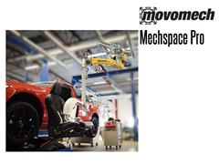 The pillar mounted Mechspace Pro™ 70P can be fitted with a mobile platform, making it easy to move between different workstations with a forklift