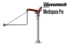 The Mechspace Pro™ can be delivered balanced for varying loads or with a balance function for two or more permanent loads. The working stroke is 900 mm.