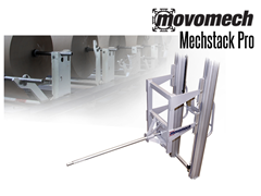 The Mechstack Pro is controlled and steered with a joystick via a frequency converter, providing a continuously variable and synchronous lifting speed