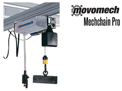 The Mechchain combines good control with high precision, with lifting speeds of up to 16m/min. (17 yards/min.)