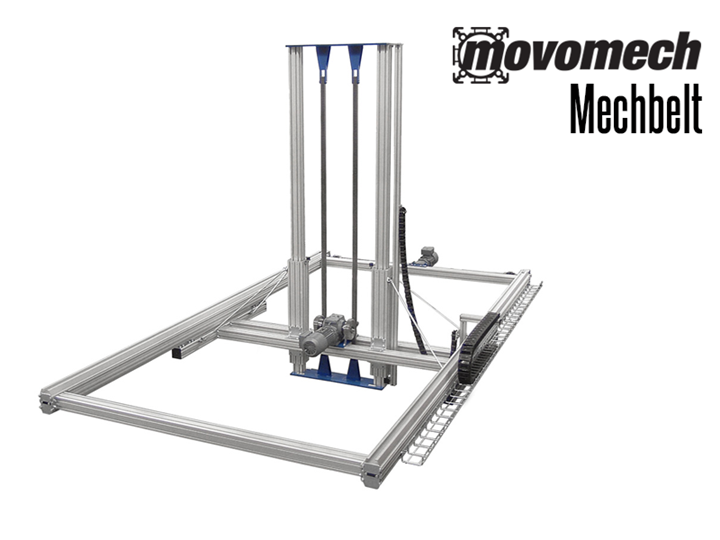 The Mechbelt is a smart belt-driven linear unit for 1, 2 or 3-axle linear drive movements up to a length of 45 feet in both horizontal and vertical directions. 