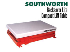 Backsaver Lite Compact Lift Tables are specifically designed for those applications involving lighter loads of up to 1,000 lbs.