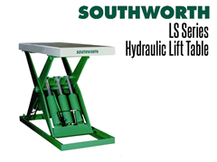 The LS Series Backsaver Lift Tables can lift to heights up to 56" and weight capacities up to 6,000 lbs!