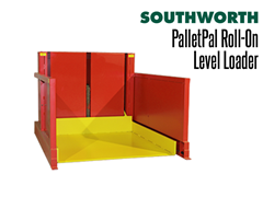 The pan style platform sites nearly flush with the floor for easy loading and unloading.